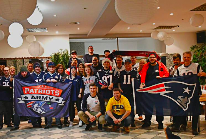 Search for Patriots Official Fan Clubs and Bars